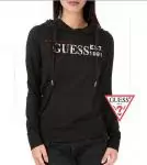 guess femmes veste mode 2012-2019U hoodie multi-mot noir